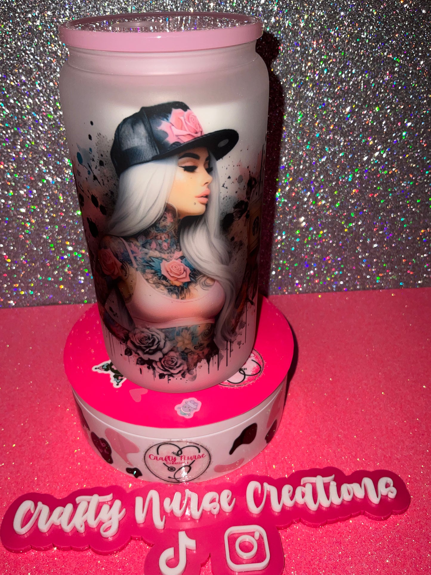16oz Sublimation Glass Tumbler
