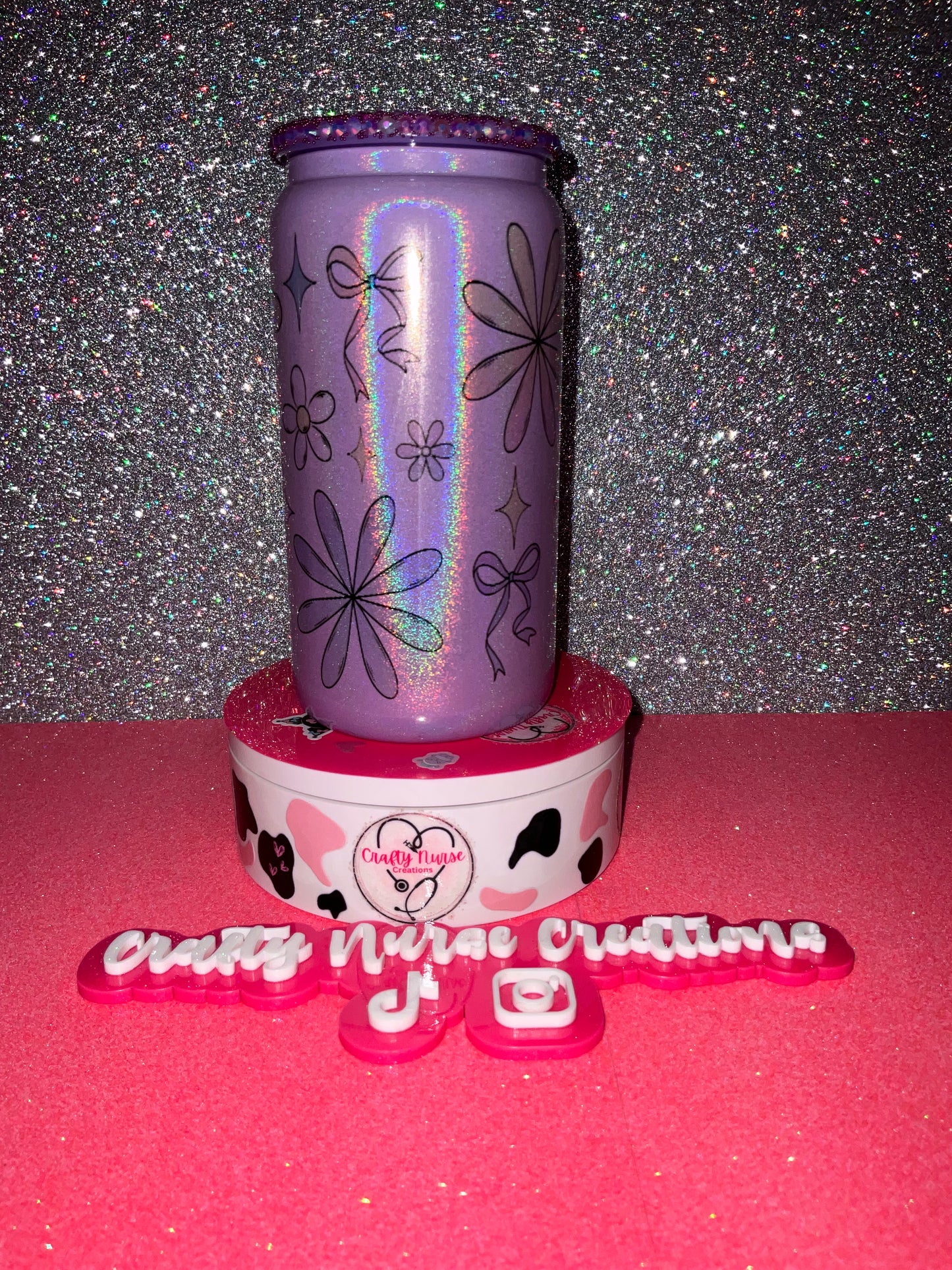 16oz  Sublimation Glass Tumbler