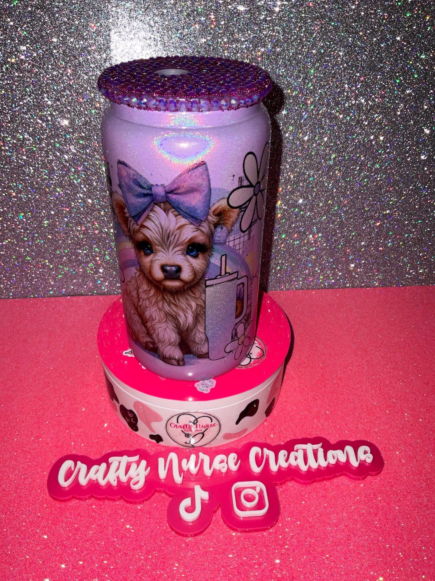 16oz  Sublimation Glass Tumbler