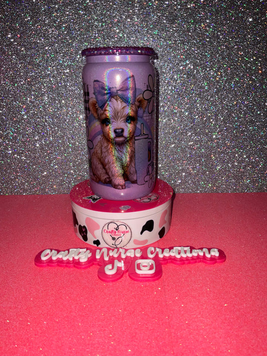 16oz  Sublimation Glass Tumbler