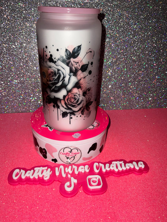 16oz  Sublimation Glass Tumbler