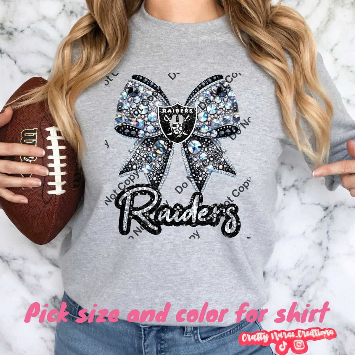 FOOTBALL SKULLIE CHIC T-SHIRT