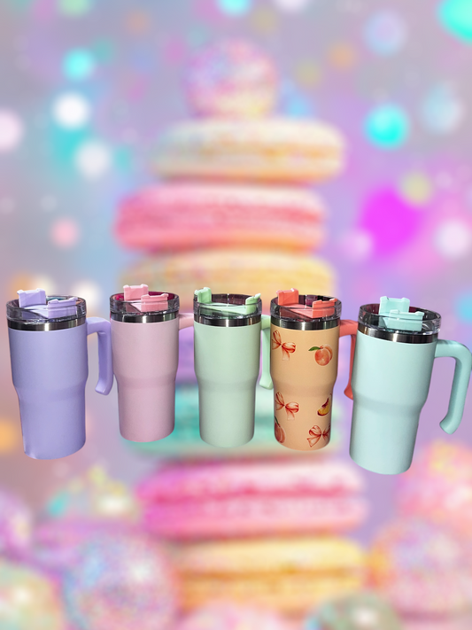PASTEL 20oz TUMBLER WITH HANDLE..