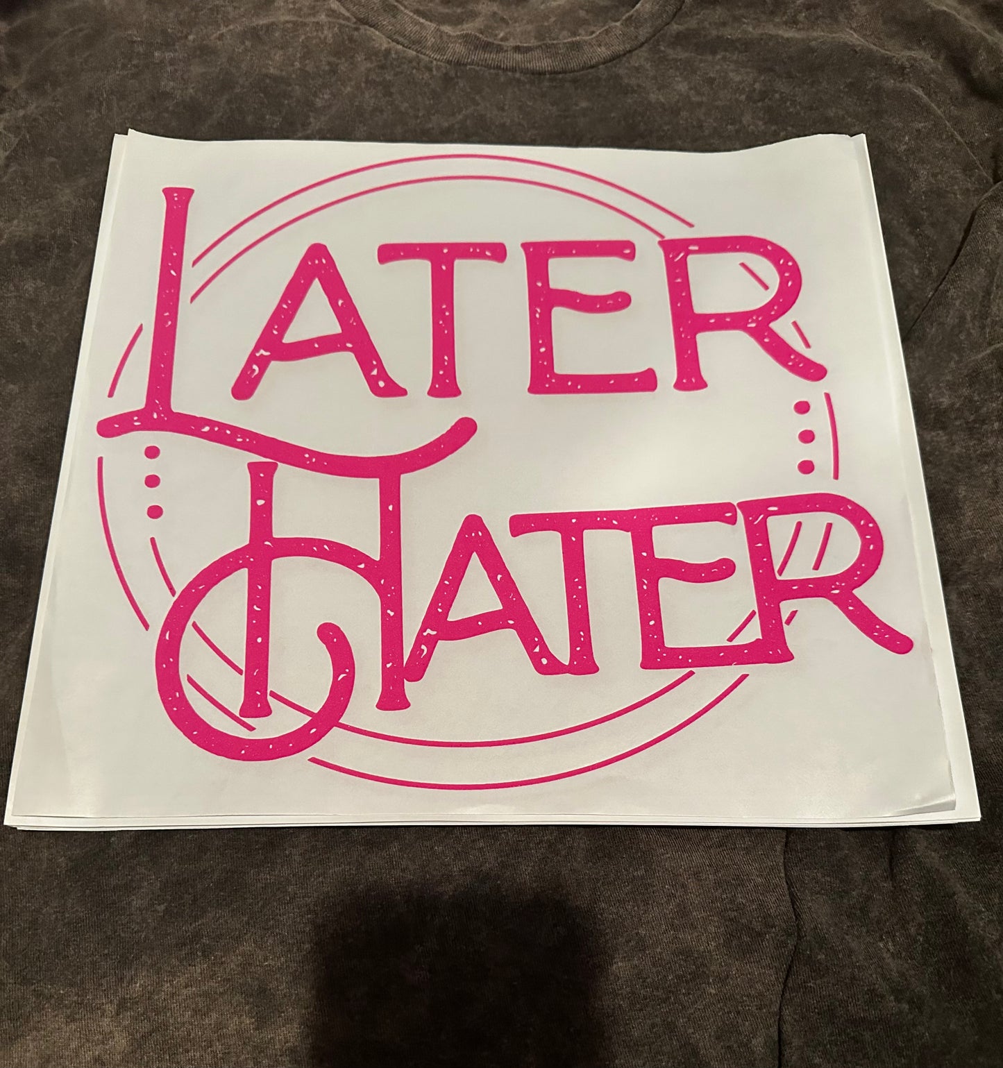 Pick a screen print we will press it on a shirt