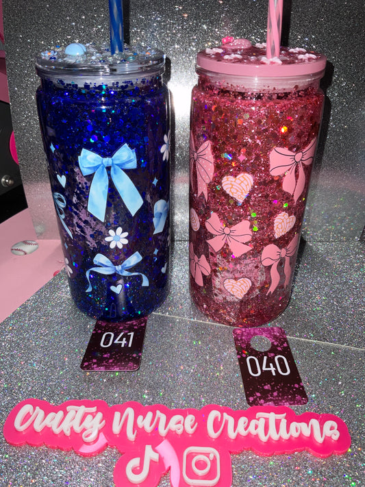 20oz Plastic Premade Snowglobe