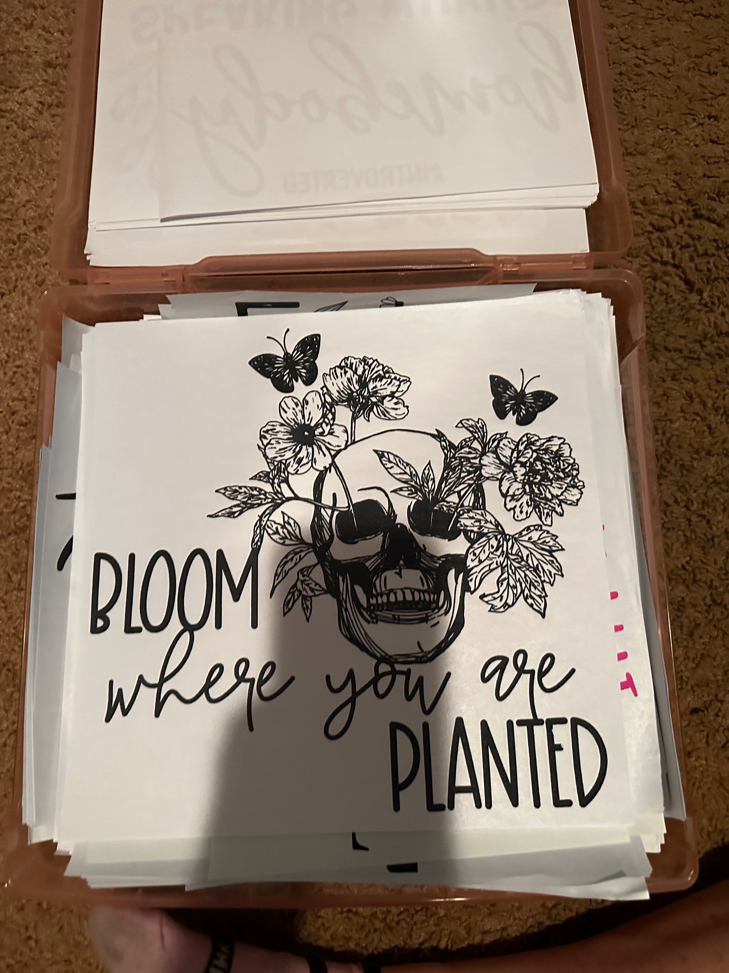 Pick a screen print we will press it on a shirt