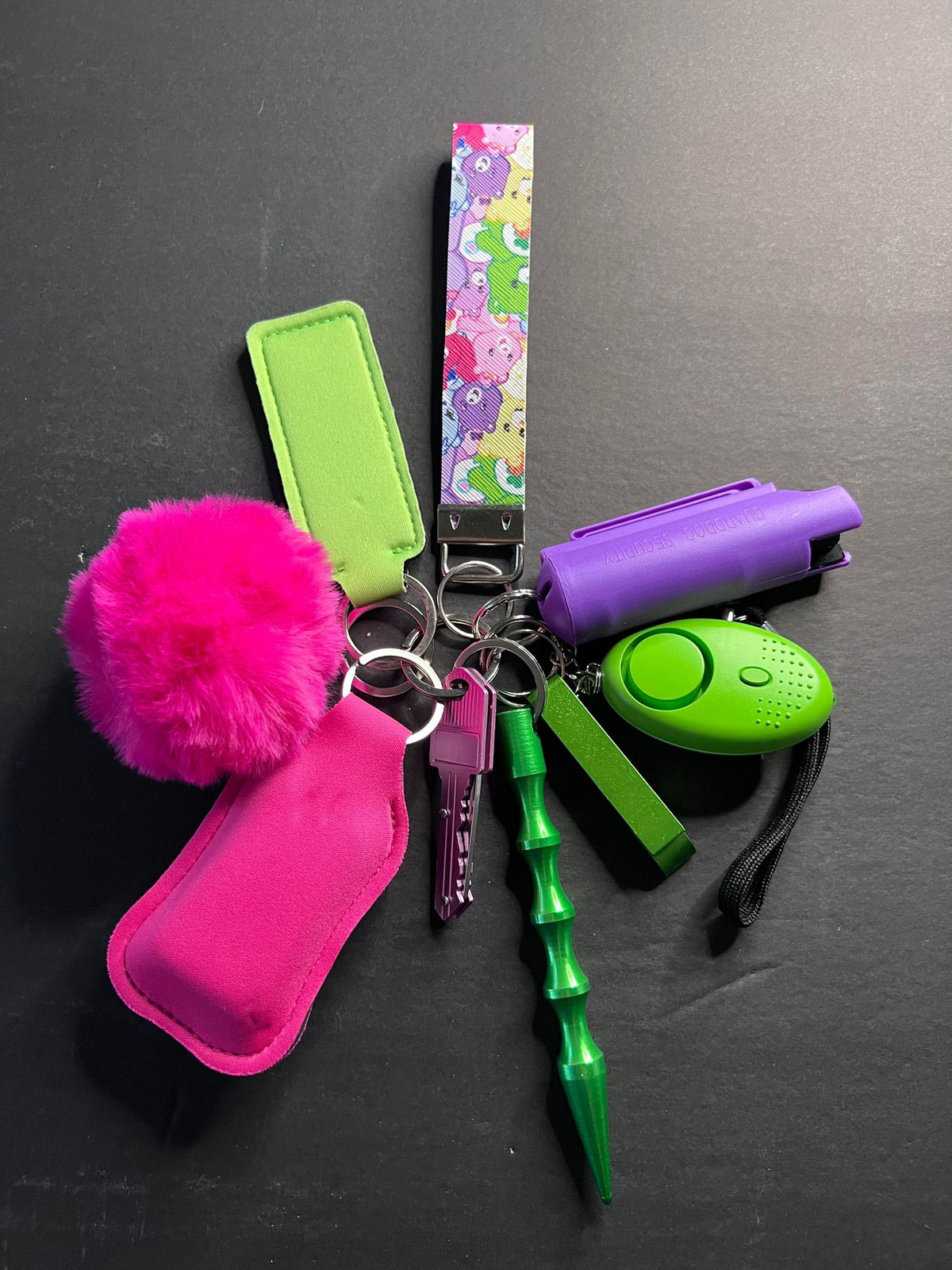 Neon Safety Keychain